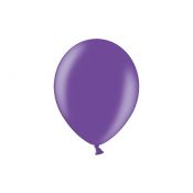 Balon gumowy Partydeco metalizowany 100 szt fioletowy 12cal