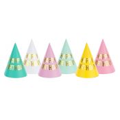 Czapka party Partydeco Happy Birthday, mix, 16cm mix papier (CPP22)
