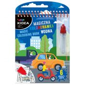 Kolorowanka Derform Pojazdy MAGICZNA WIELORAZOWA KOLOROWANKA WODNA (MWKWOKA)