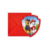 Zaproszenie Godan z kopertami Paw Patrol Rescue Heroes, 6 szt. (95602)