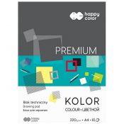 Blok techniczny Happy Color Premium A4 kolorowy 220g 10k [mm:] 210x297