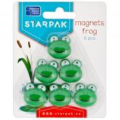 Magnes Starpak żabki zielone śr. 25mm (438889) 6 sztuk