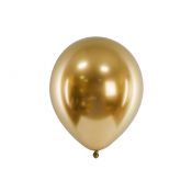 Balon gumowy Partydeco Metalizowane Glossy złoty 260mm (CHB1-019-50)