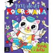 Książka dla dzieci Aksjomat Brokatowa kolorowanka. Pieski i kotki.