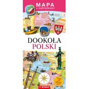 Książeczka edukacyjna Demart Mapy z naklejkami. Dookoła Polski