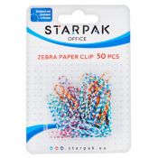 Spinacz okrągły Starpak Office zebra 50 szt (149879)