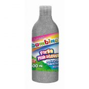 Farby plakatowe Bambino Bambino w butelce 500 ml kolor: srebrny 500ml 1 kolor. (srebrny)