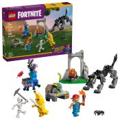 Klocki konstrukcyjne Lego Fortnite Skórek i Iskra oraz obóz (77075)