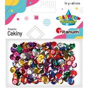 Cekiny Craft-Fun Series okrągłe kolorowe 14g Titanum (CO041)