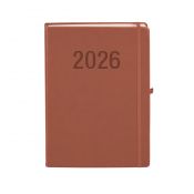 Kalendarz książkowy (terminarz) 2026 MEMOFIX  DNS A4 Antra (MOCHA MAUSE)