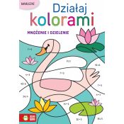 Książeczka edukacyjna Zielona Sowa Działaj kolorami. Mnożenie i dzielenie.
