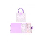 Zestaw piśmienniczy PREMIUM FIOLETOWY DŁUG.+NOTES+ETUI Cresco (851000)