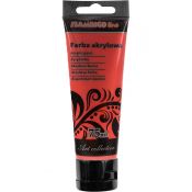 Farba akrylowa perłowy kolor: perłowy czerwone wino 75ml Flamingo Line (826)