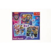 Puzzle Trefl Hot Wheels 3w1 Moc Mighty Pups 3w1 el. (34869)