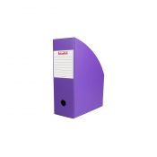 Pojemnik na dokumenty pionowy 10 cm A4 fioletowy folia Biurfol (KSE-36-05)