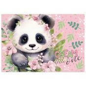 Podkład na biurko Derform Panda mix nadruk tektura pokryta folią (POPA10)