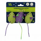 Gadżet Trik Roll myszki 3szt. 6cm dla kota (560727)