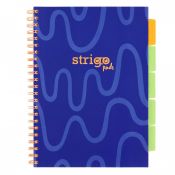 Kołozeszyt (kołobrulion) Strigo PADS NEON GRANATOWY A4 100k. 80g linia (PADS081)