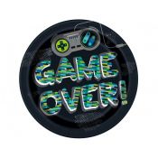 Talerz jednorazowy Godan Game Over 8 szt (25215EU)