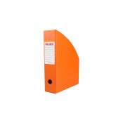 Pojemnik na dokumenty pionowy 7 cm A4 pomarańczowy folia Biurfol (KSE-35-04)
