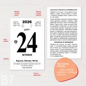 Kalendarz ścienny (401000) k:2915-377 ZDZIERAK FAMILIJNY B7 Press