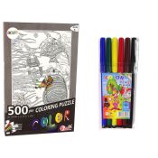 Puzzle Lean Do Kolorowania 500 Elementów Ryby Ocean 500 el. (14155)