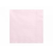 Serwetki trójwarstwowe jasny róż papier [mm:] 330x330 Partydeco (SP33-1-081PJ)