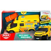 Ambulans Dickie Iveco 18cm, światło i dźwięk (371-3014)