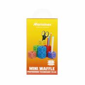 Klocki konstrukcyjne Marioinex Mini Waffle 70 elementów Przybornik techniczny