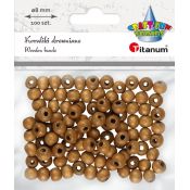 Ozdoba drewniana Craft-Fun Series Korale drewniane w kolorze ciemnobrązowym Titanum (25KBZ005)
