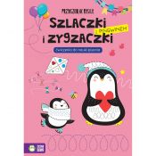 Książeczka edukacyjna Zielona Sowa Przedszkolak rysuje. Szlaczki i zygzaczki z  pingwinem.