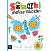 Książka dla dzieci Aksjomat Szlaczki zwierzaczki. Edukacyjna książeczka z naklejkami