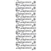 Naklejka (nalepka) Farro Zaproszenie srebrne (010)