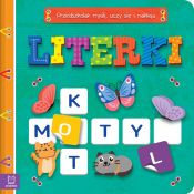 Książka dla dzieci LITERKI. PRZEDSZKOLAK MYŚLI, UCZY SIĘ I NAKLEJA