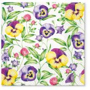 Serwetki Paw Beautiful Pansies mix bibuła [mm:] 330x330 (TL703100)