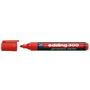 Marker permanentny Edding, czerwony 1,5-3,00mm okrągła końcówka