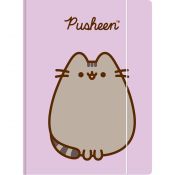 Teczka kartonowa na gumkę Pusheen A4 fioletowy 300g Unipap
