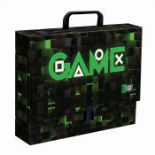 Teczka kartonowa na zatrzask Game green A4 mix Unipap
