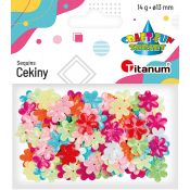 Cekiny Craft-Fun Series kwiatki kolorowe 14g Titanum (CK061)
