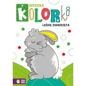 Książeczka edukacyjna Zielona Sowa Wesołe kolorki. Leśne zwierzęta