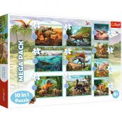 Puzzle Trefl W świecie Dinozaurów 10w1 el. (90390)