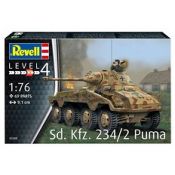 Model do sklejania Revell 234/2 Puma - niemiecki ośmio-kołowy samochód pancerny (03288)