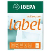 Etykieta samoprzylepna Igepa Label Multipurpose A4 biały [mm:] 105x148