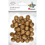 Ozdoba drewniana Craft-Fun Series Korale drewniane w kolorze ciemnobrązowym Titanum (25KBZ007)