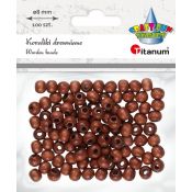 Ozdoba drewniana Craft-Fun Series Korale drewniane w kolorze ciemnobrązowym Titanum (25KBZ001)