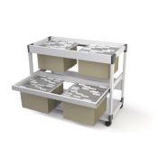 Pojemnik z szufladami Durable szary 4 szuflad (379210)