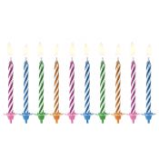 Świeczka urodzinowa Urodzinowe Magiczne 6cm/10sztuk Partydeco (SCP-9)