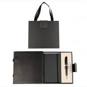 Zestaw piśmienniczy PREMIUM SYMPHONY CZARNY PIÓRO+NOTES +ETUI Cresco (850011 02)