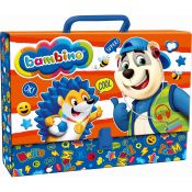 Teczka z szerokim grzbietem na zatrzask Bambino A4 mix [mm:] 320x248 St.Majewski