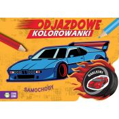 Książeczka edukacyjna Zielona Sowa Odjazdowe kolorowanki. Samochody
